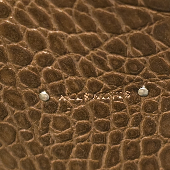 Allsaints Brown Crocodile Pattern Belt Size 6 - Picture 4 of 9